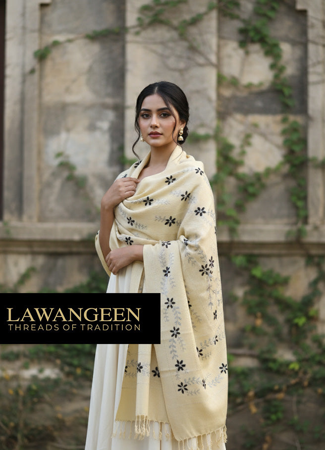 Pure Pashmina Shawl | Handcrafted Embroidery | Timeless Elegance