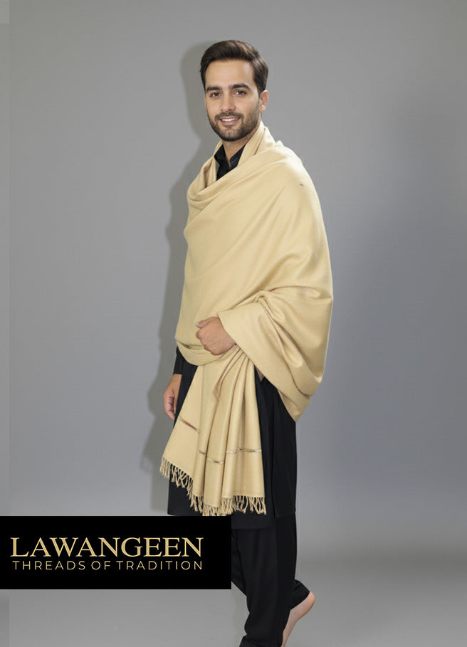 swati 100% pure wool shawl for men