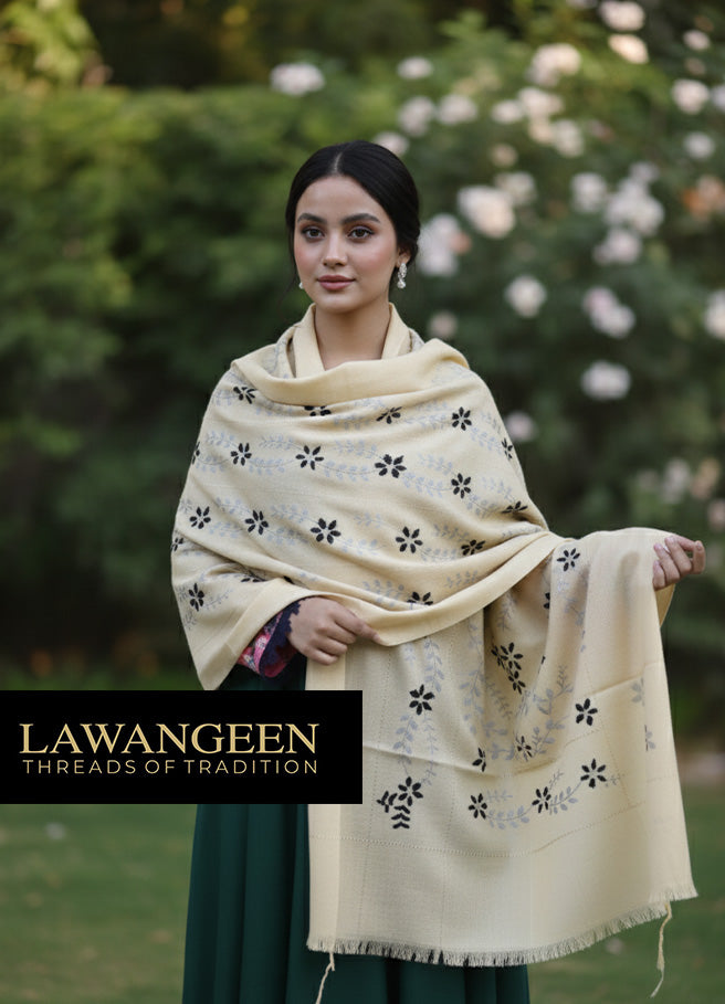 Pure Pashmina Shawl | Handcrafted Embroidery | Timeless Elegance