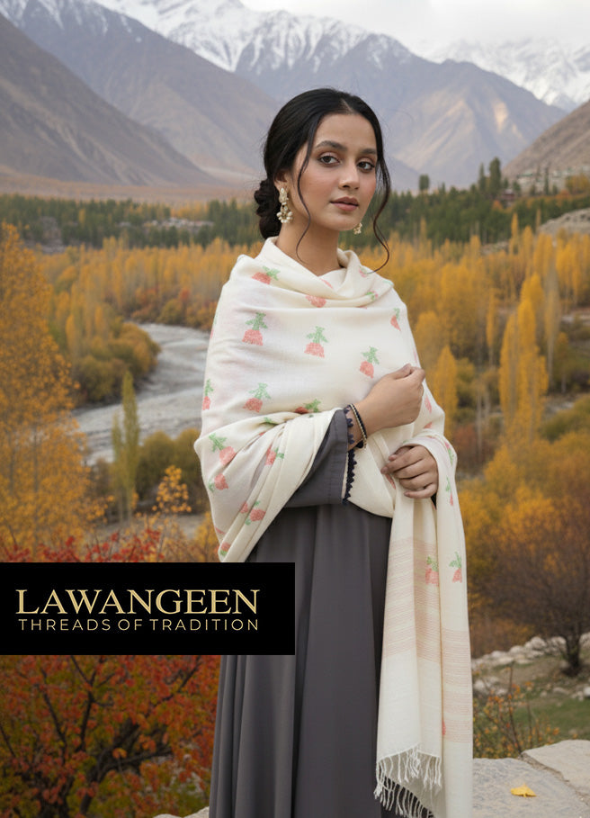 Pure Pashmina Shawl | Handcrafted Embroidery | Timeless Elegance